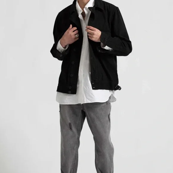 •One Teaspoon Distressed Gray Chino Denim Jeans - Picture 4 of 12